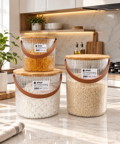 سطل برنج و قند لیمون شیاردار اکرولیک